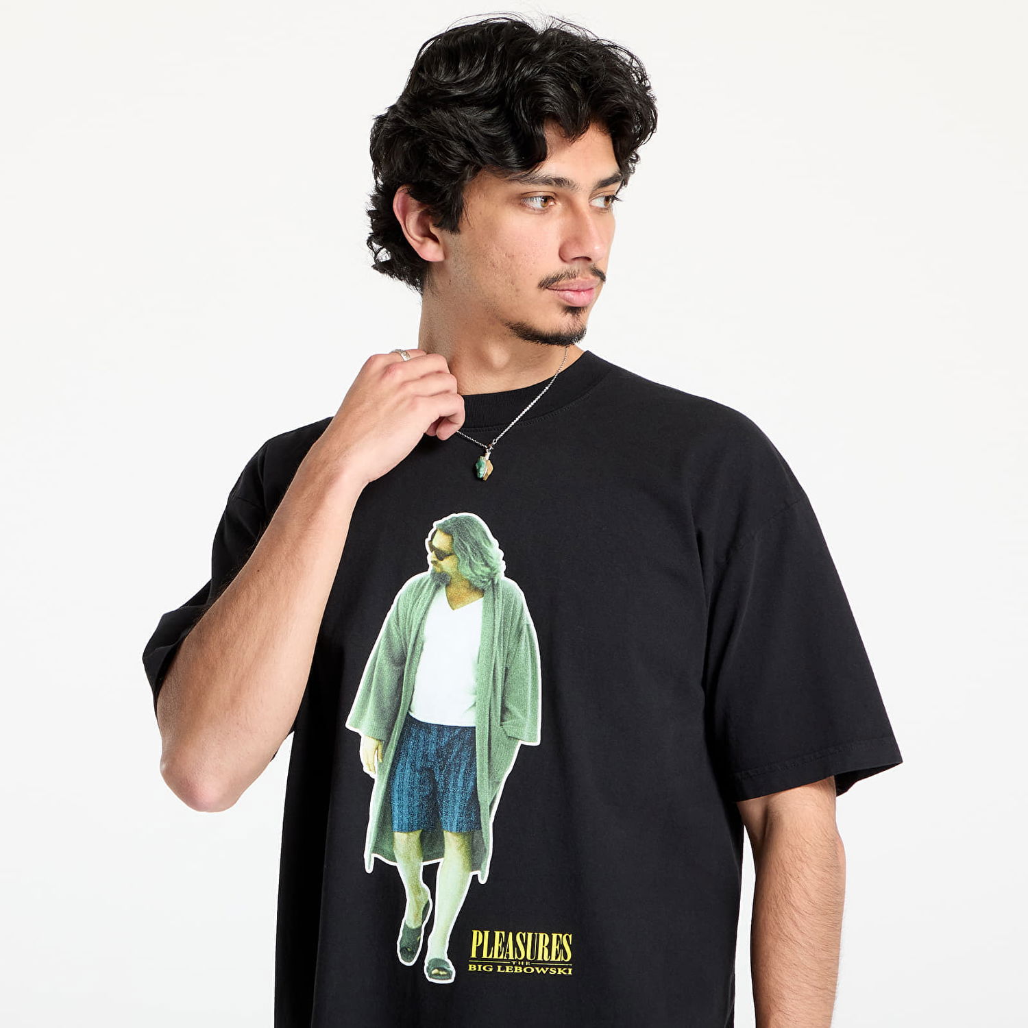 Тениска Pleasures PLEASURES Dude Graphic Tee Черно | P25SU058 BLACK, 1