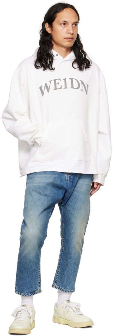 Суитчър We11done We11done Distressed Hoodie Бяло | WD-TH3-22-716-U-WH, 3