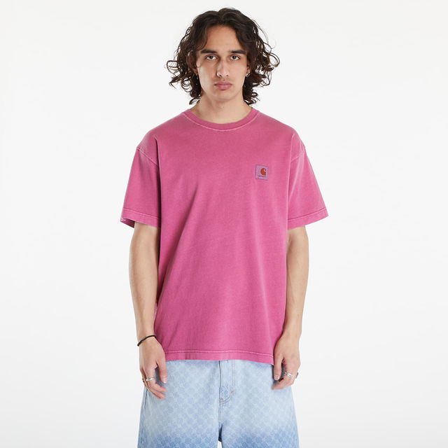 Nelson Short Sleeve T-Shirt UNISEX Magenta Garment Dyed