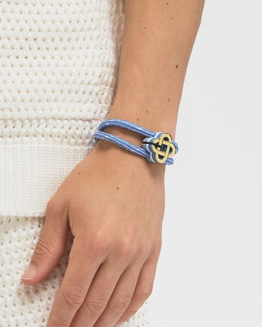 Гривна Casablanca Cord Bracelet with Clover Clasp Синьо | APF25-JW-294-03, 1