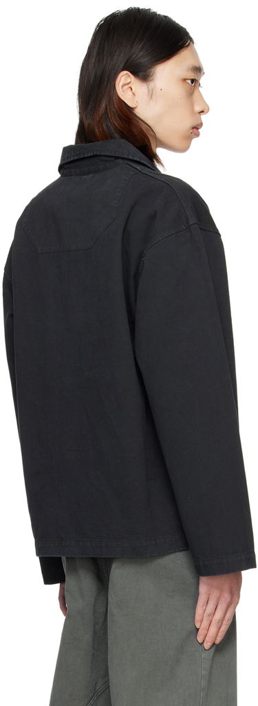 Риза Dion Lee Rivet Detail Long Sleeve Shirt Черно | C5039PS24, 2