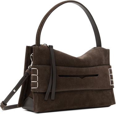 Чанта през рамо JW Anderson JW Anderson Loafer Suede Shoulder Bag Кафяво | HB0716-LA0364, 3