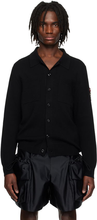 Пуловер Simone Rocha Simone Rocha Knit Workwear Cardigan Черно | VMK11B 0646, 0