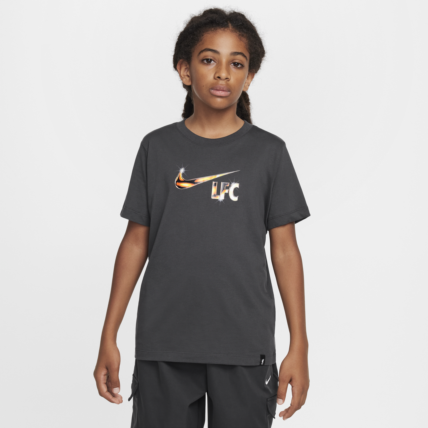 Тениска Nike Liverpool FC Swoosh T-Shirt Сиво | HJ4022-070, 0