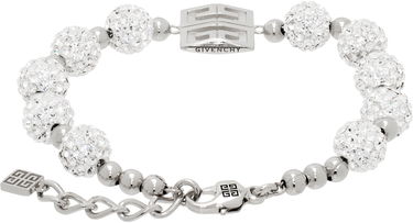 Гривна Givenchy Crystal Embellished 4G Logo Charm Bracelet Металик | BF20HPF05M040, 1