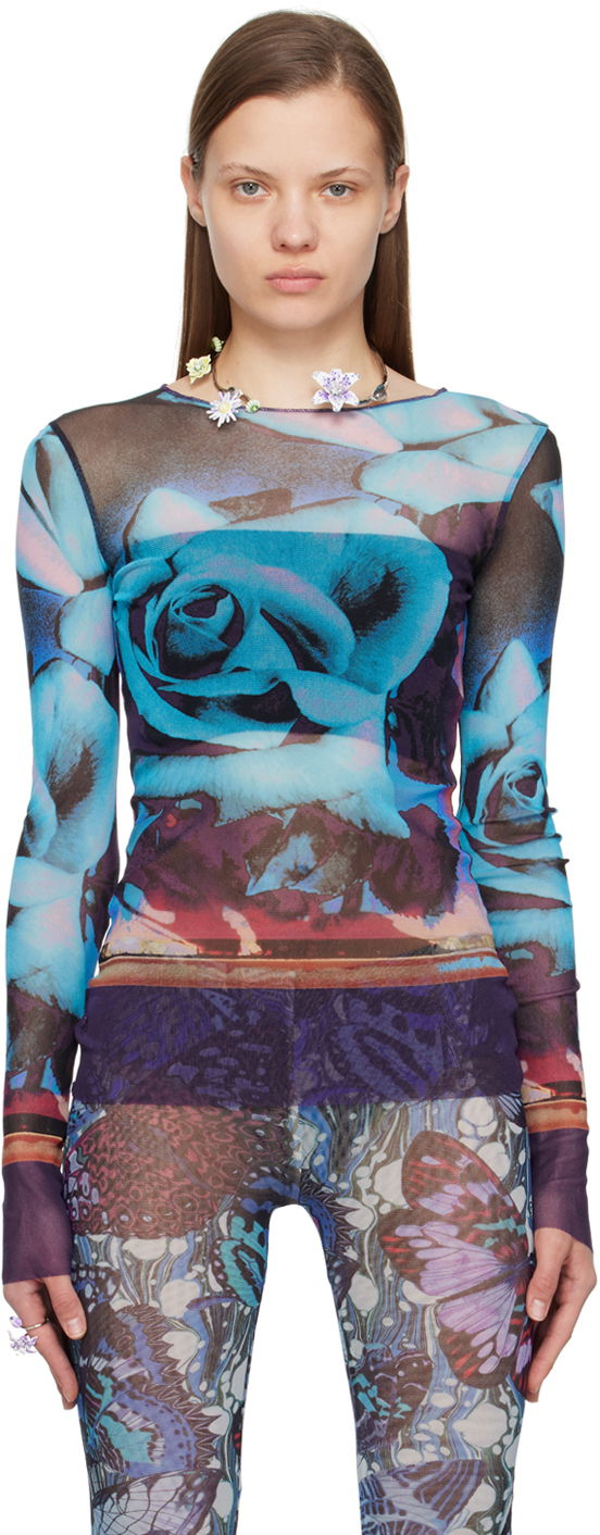 Roses Print Long Sleeve T-Shirt