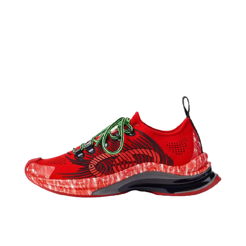 Кецове и обувки Gucci Monogram Sneakers Red (Women's) Червено | 700103 USM10 8970