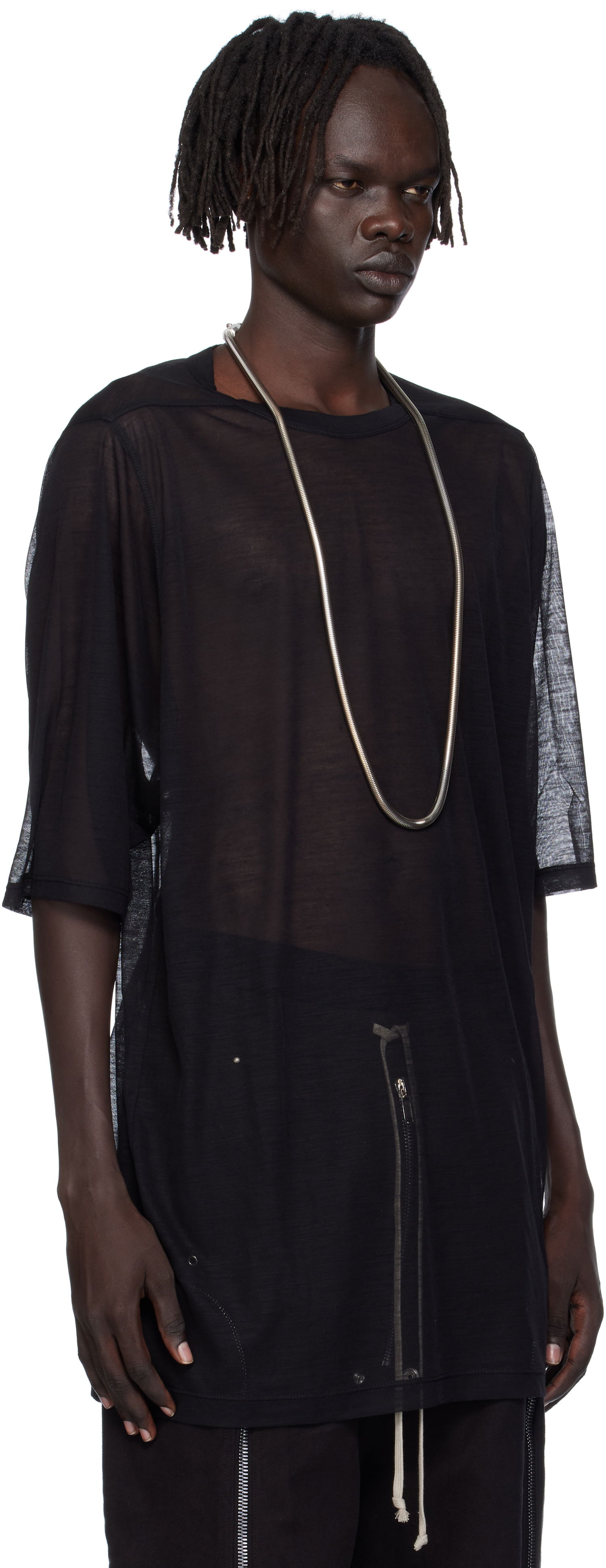 Тениска Rick Owens Rick Owens Concordians Jumbo Short Sleeve T-Shirt Черно | RU02E1274 JWR, 1