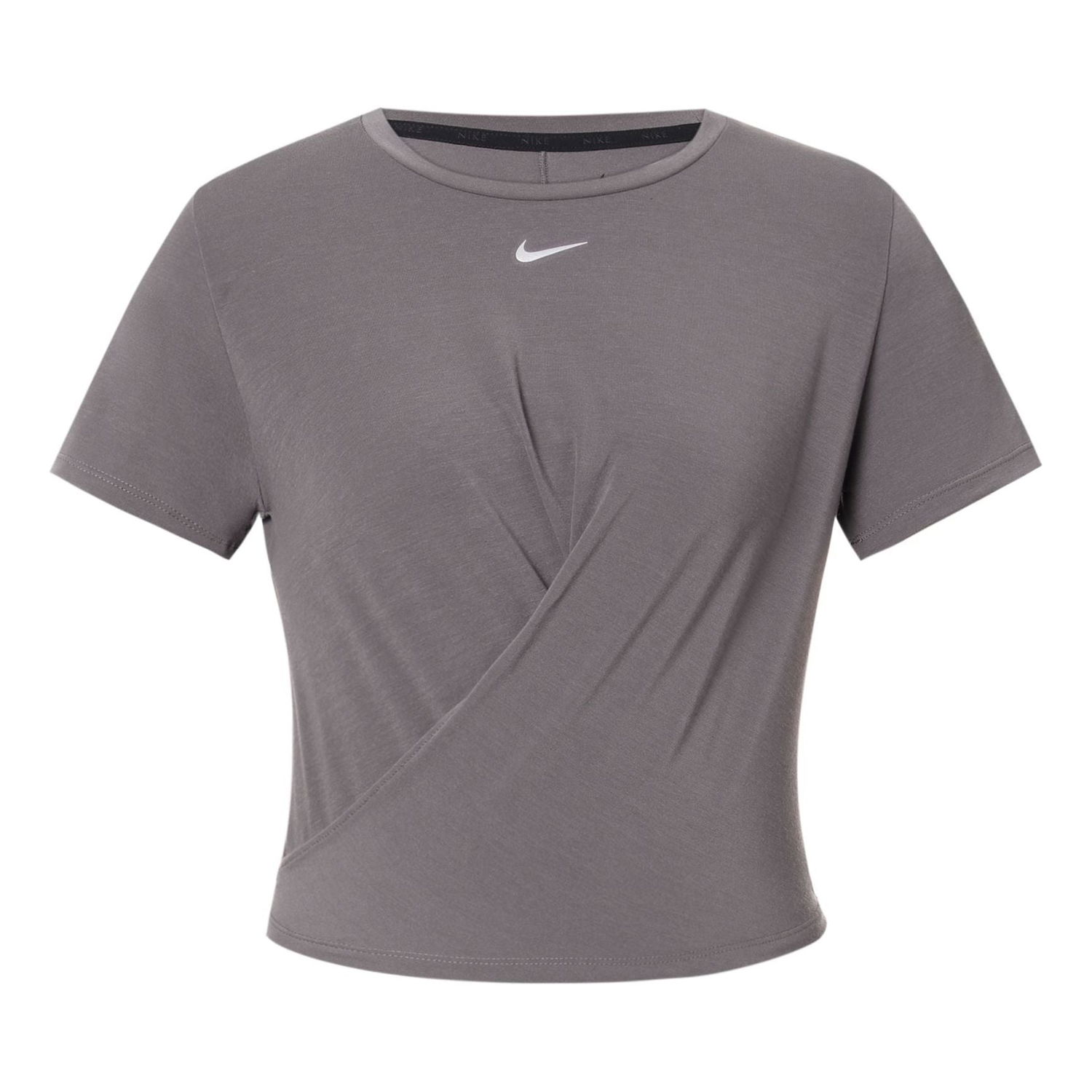 Съкратен топ Nike Nike One Luxe Dri-FIT Standard Fit Twist Front Training Crop Top Сиво | DD4922-202, 0