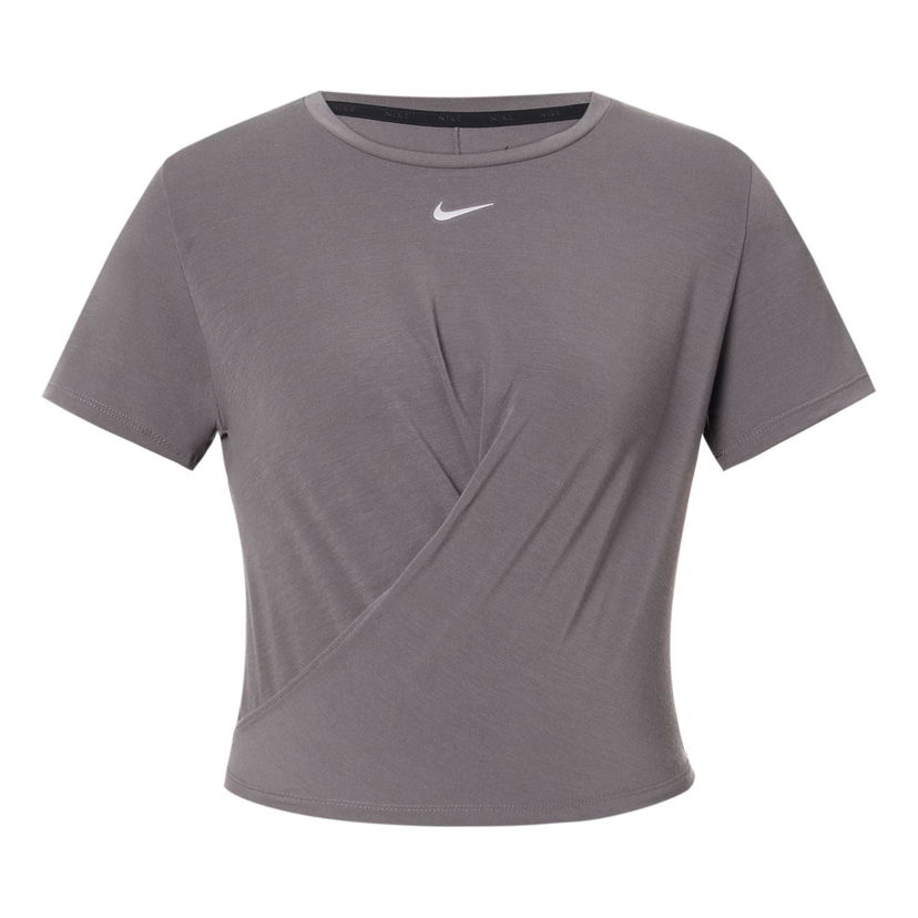 Съкратен топ Nike Nike One Luxe Dri-FIT Standard Fit Twist Front Training Crop Top Сиво | DD4922-202