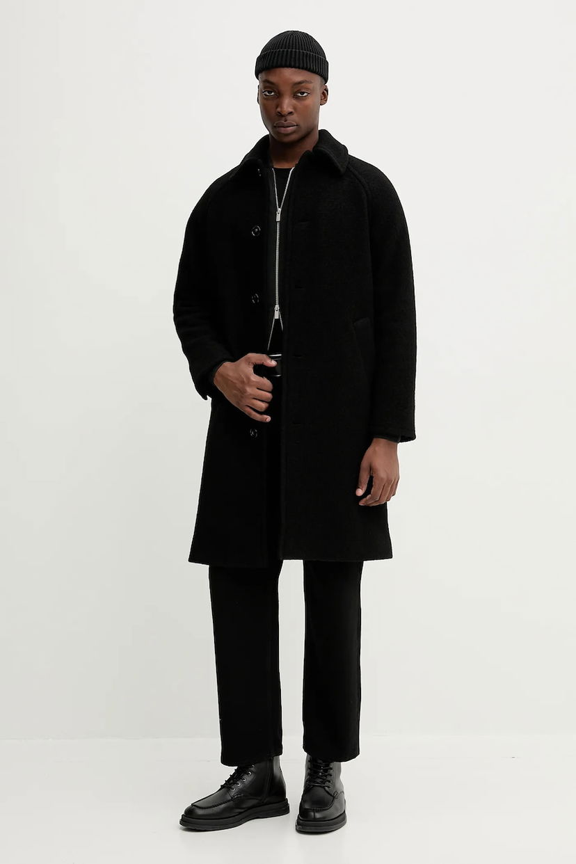 Палта A.P.C. Wool Coat Gaston Черно | WVBEH.H01516