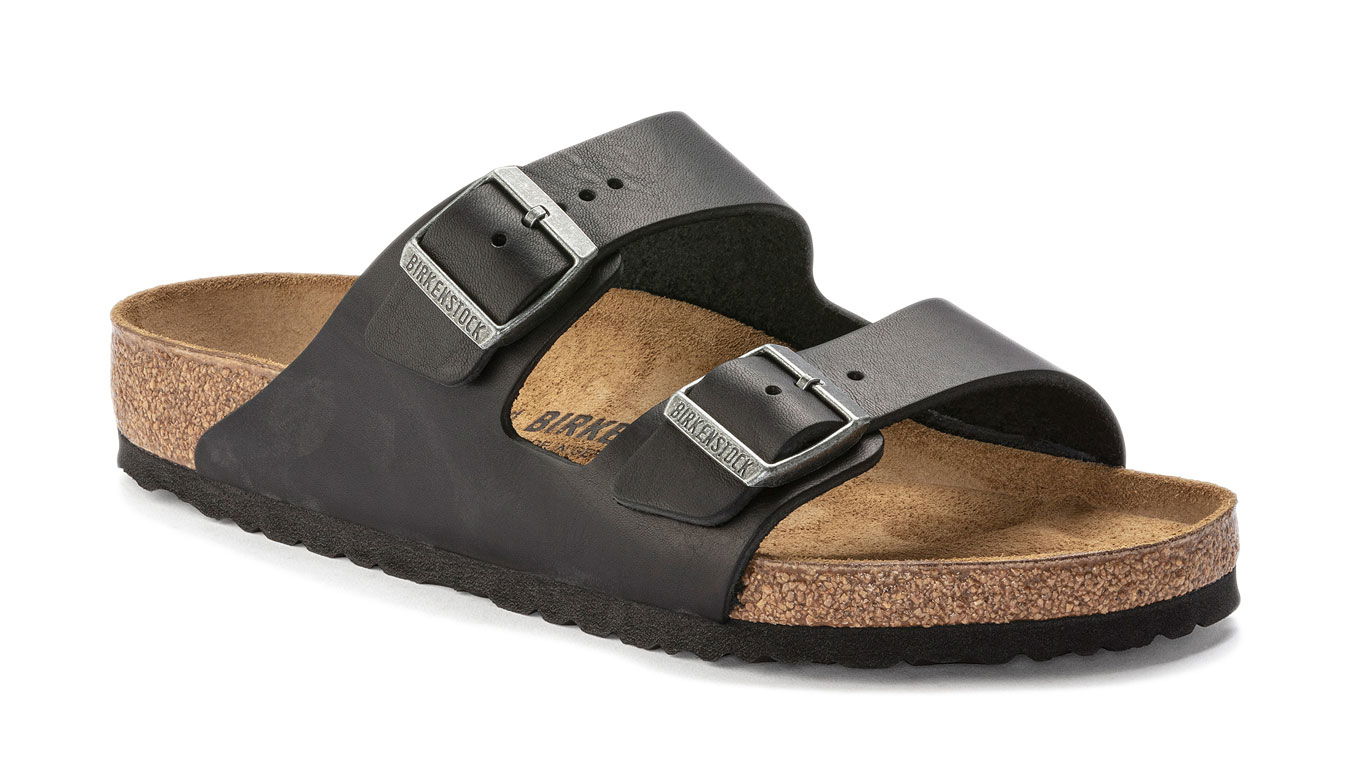 Кецове и обувки Birkenstock Arizona Natural Leather Narrow Fit Черно | 1023141, 1