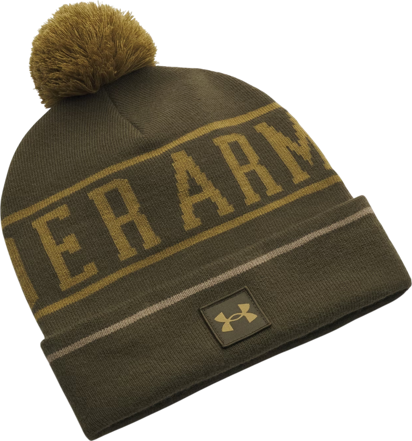 Шапка Under Armour Halftime Pom Knit Beanie Зелено | 1386634-308