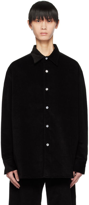 Риза Studio Nicholson Studio Nicholson Rosso Corduroy Overshirt Черно | ROSSO SNM - 1129, 0