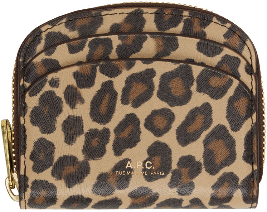 Портфейл A.P.C. Demi-Lune Mini Compact Coin Pouch Кафяво | PXBUR-F63437, 0