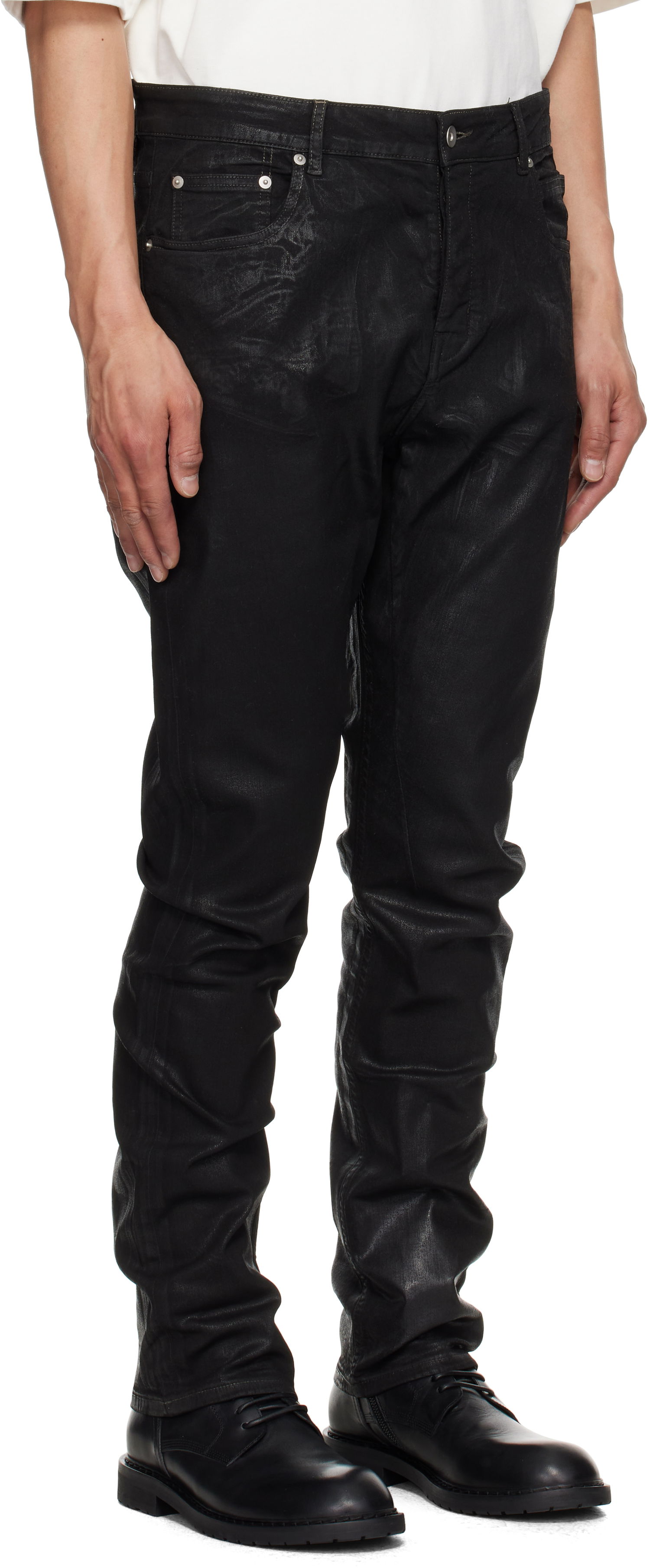 Дънки Rick Owens Rick Owens DRKSHDW Hollywood Detroit Cut Jeans Черно | DU01E3366 SCF, 1
