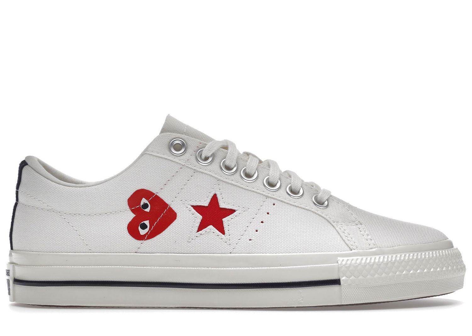 Кецове и обувки Converse One Star Ox Comme des Garcons PLAY White Бяло | A01792C, 0