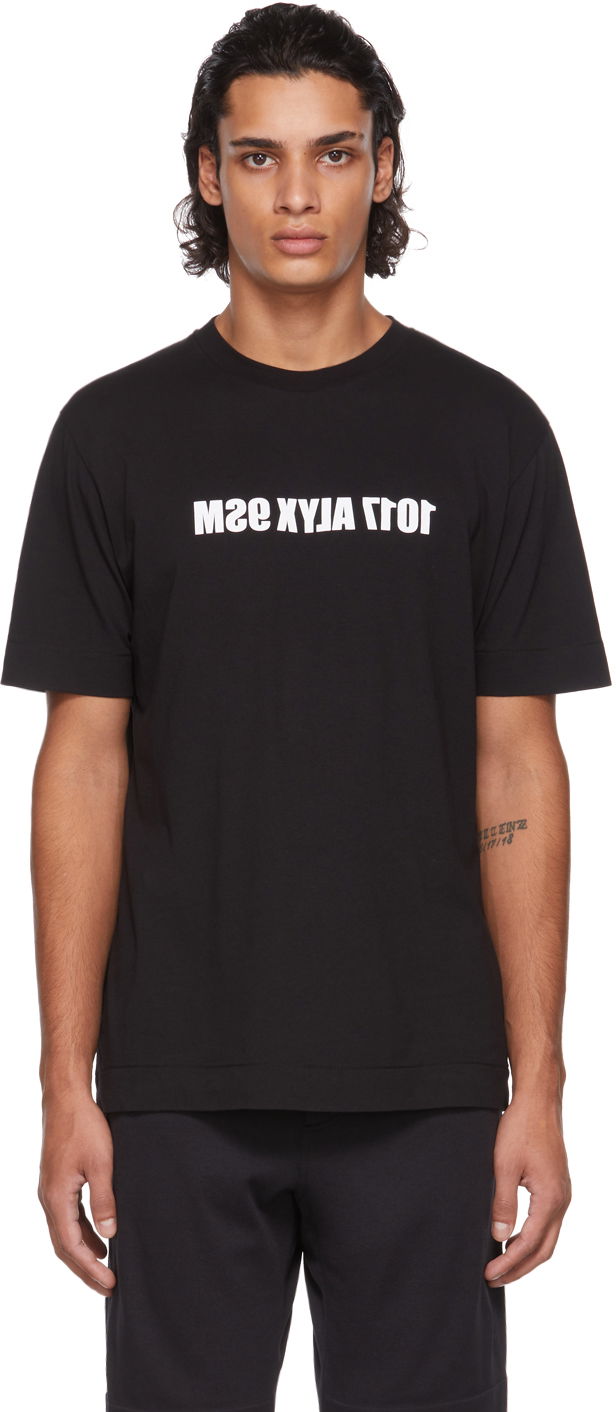 Тениска 1017 ALYX 9SM Alyx Mirrored Logo T-Shirt Черно | AAMTS0220FA01.F21