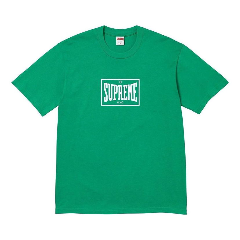 Тениска Supreme Warm Up Graphic Print T-Shirt Зелено | SUP-FW23-013