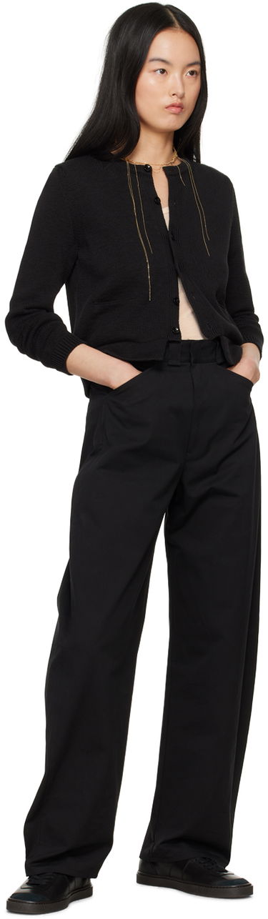 Пуловер LEMAIRE LEMAIRE Cropped Knit Cardigan Черно | TO1209 LK1022, 3