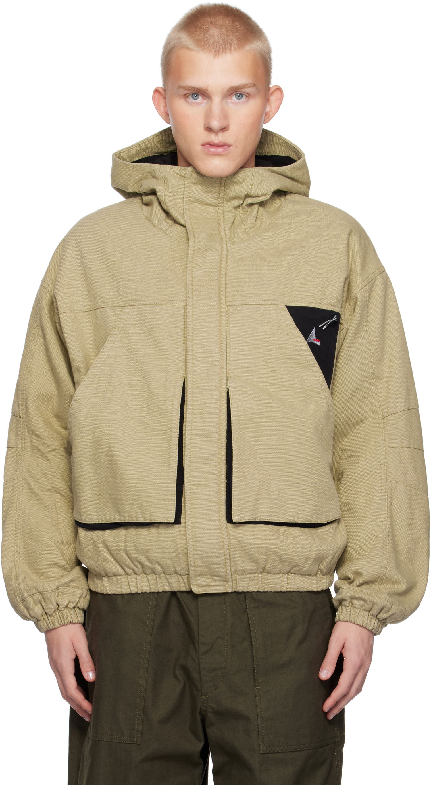 Яке ROA Canvas Cotton Jacket Бежово | RBMW0336FA243, 0