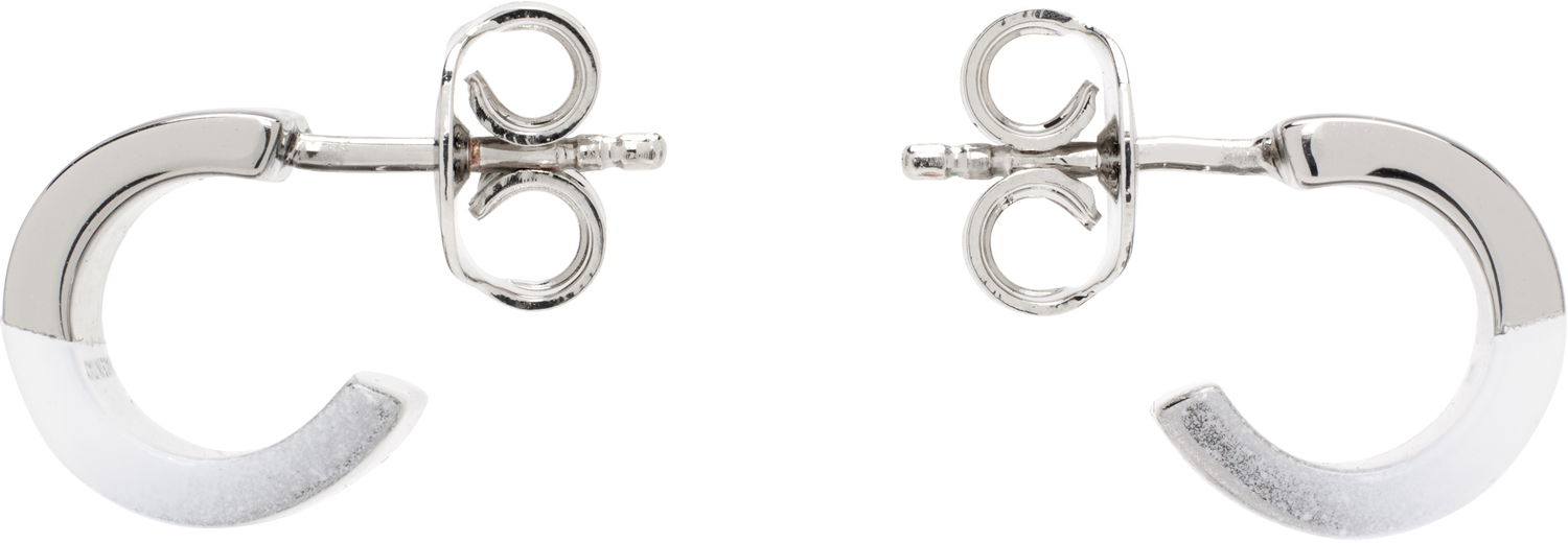 Обеци Maison Margiela MM6 Maison Margiela Minimal Hoop Earrings Бяло | SM7VG0090 P8339, 0
