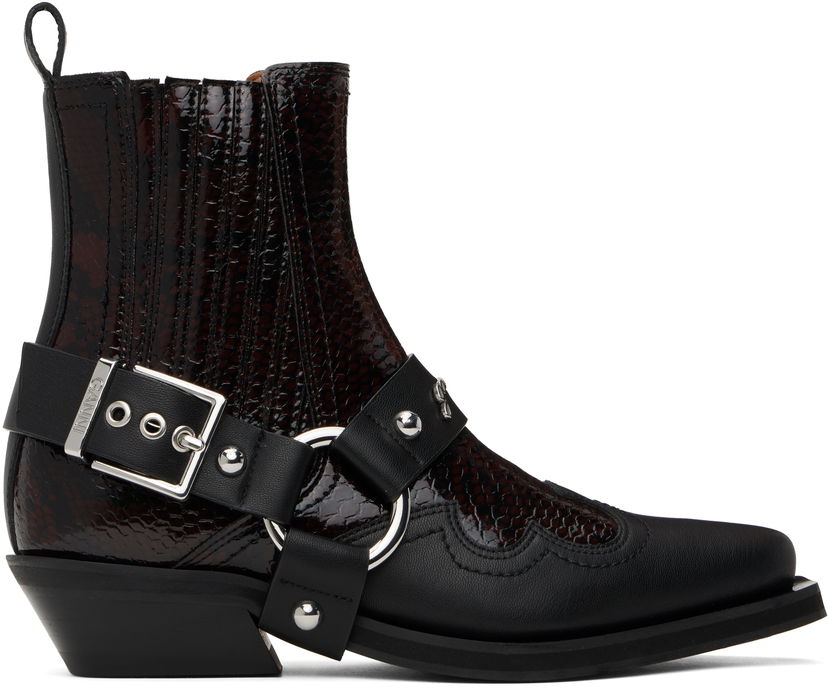 Аксесоари GANNI GANNI Low Cut Western Chelsea Boots Черно | S2855