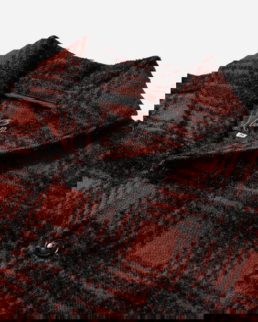 Яке Needles Wool Plaid Dolman Sleeve Logger Jacket Червено | RW185 RED, 3