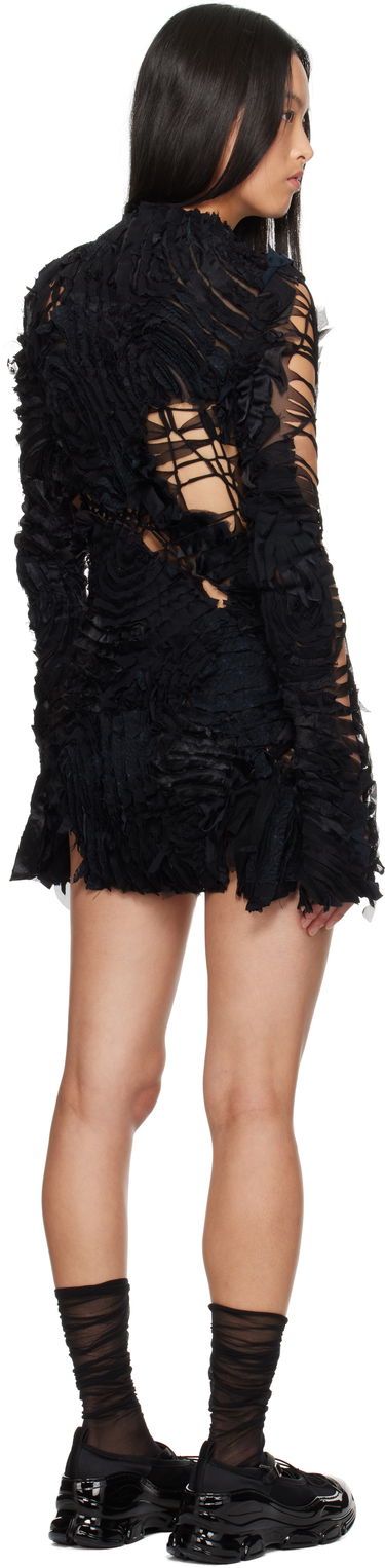 Pокля Collina Strada Collina Strada Chirp Mini Dress Черно | XX4441, 2