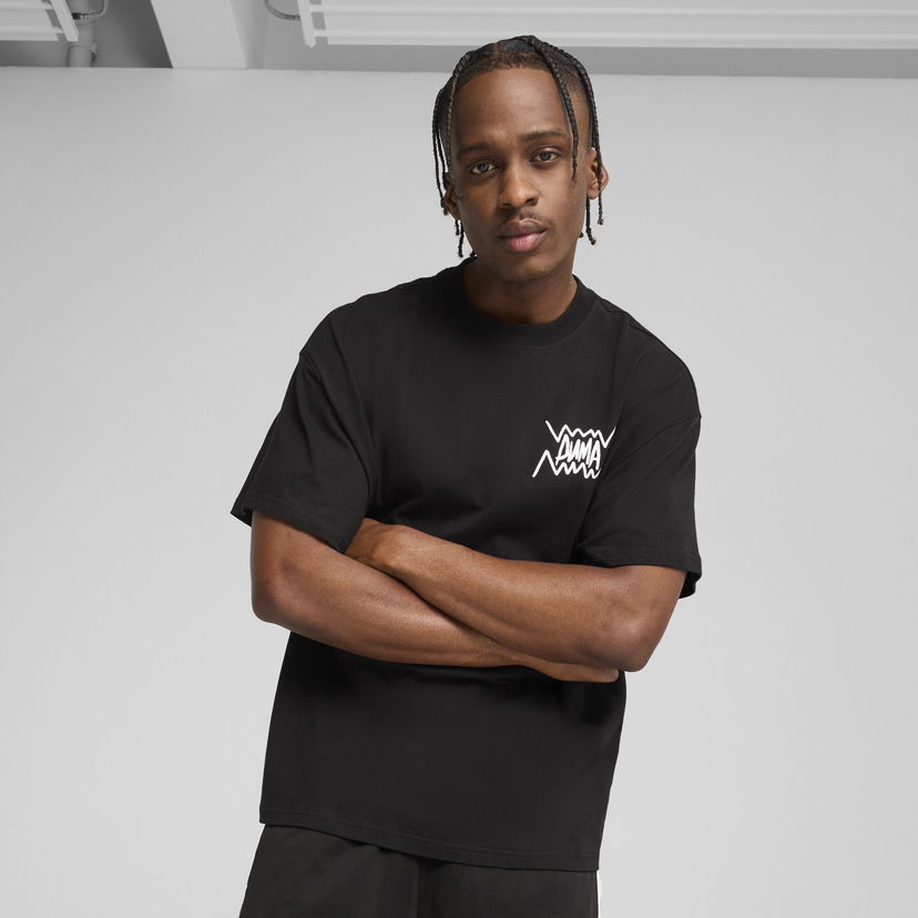 Тениска Puma Jaws Core Basketball T-Shirt Черно | 630493_01