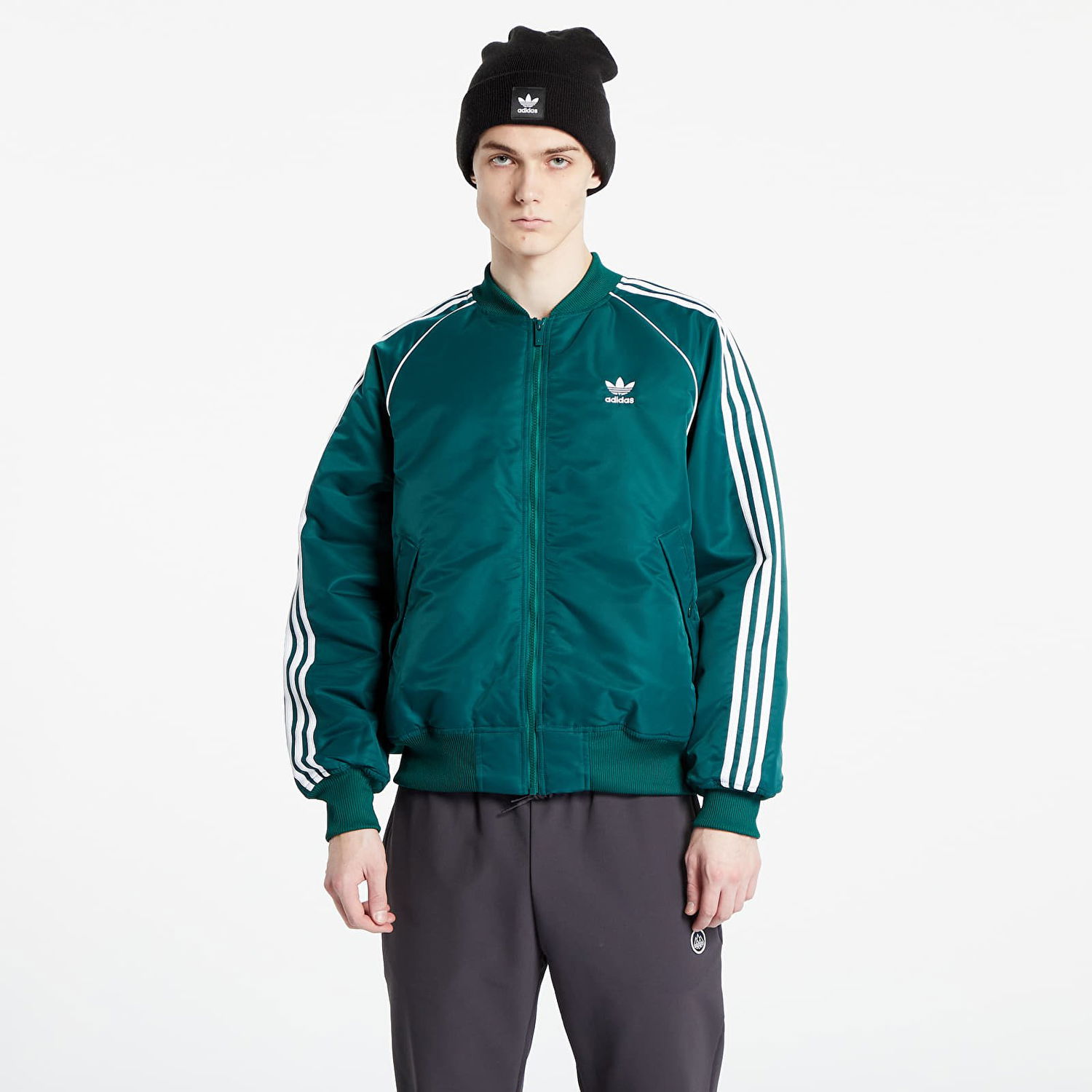 Яке бомбър adidas Originals Premium College Bomber Jacket Зелено | HZ0693, 0