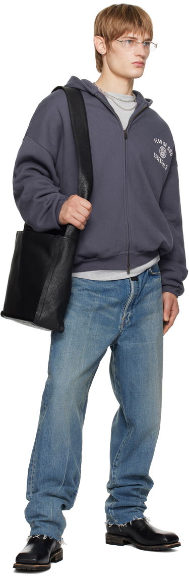 Суитчър Fear of God Fear of God ESSENTIALS Heavy Fleece Full Zip-Up Hoodie Сиво | 192HO246244F, 4
