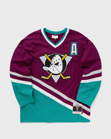 Фланелка Mitchell & Ness Anaheim Ducks 1996 Selanne Jersey Зелено | JY9016-ADUPURP, 3