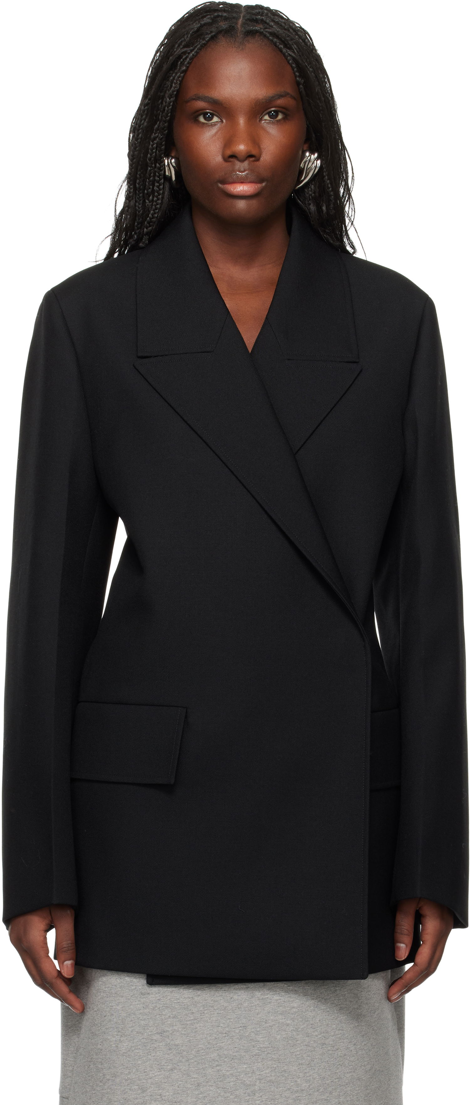 Яке Jil Sander Double Breasted Wool Blazer Черно | J02BN0184_J40001, 0