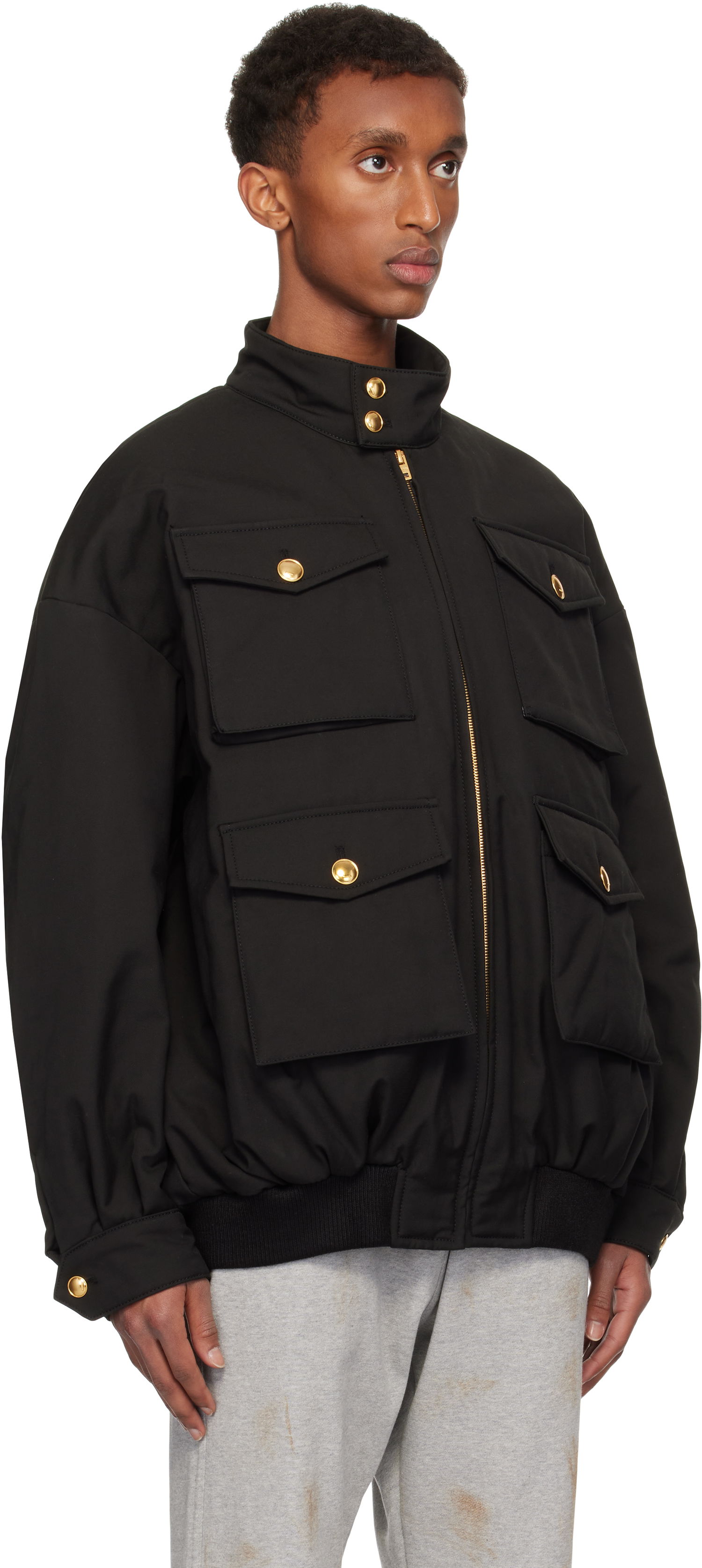 Яке бомбър We11done We11done Multi Pocket Flap Jacket Черно | WD-JP3-24-041-M-BK, 1