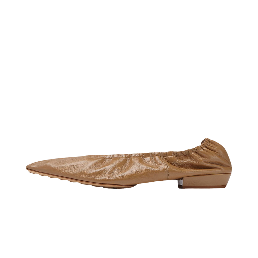 Кецове и обувки Bottega Veneta Leather Ballet Flats Кафяво | 652273VBP107647