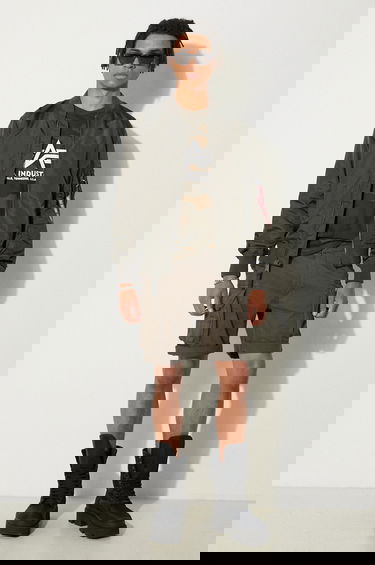 Тениска Alpha Industries Basic T-Shirt Зелено | 100501C.239, 2