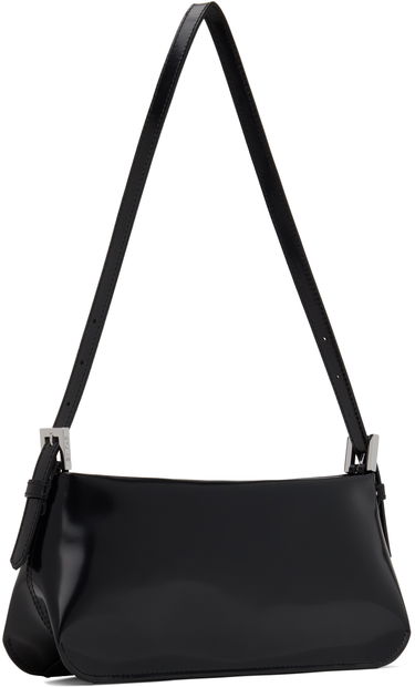 Чанта през рамо BY FAR Shoulder Patent Leather Bag Черно | 22FWDULSBLWMED, 1