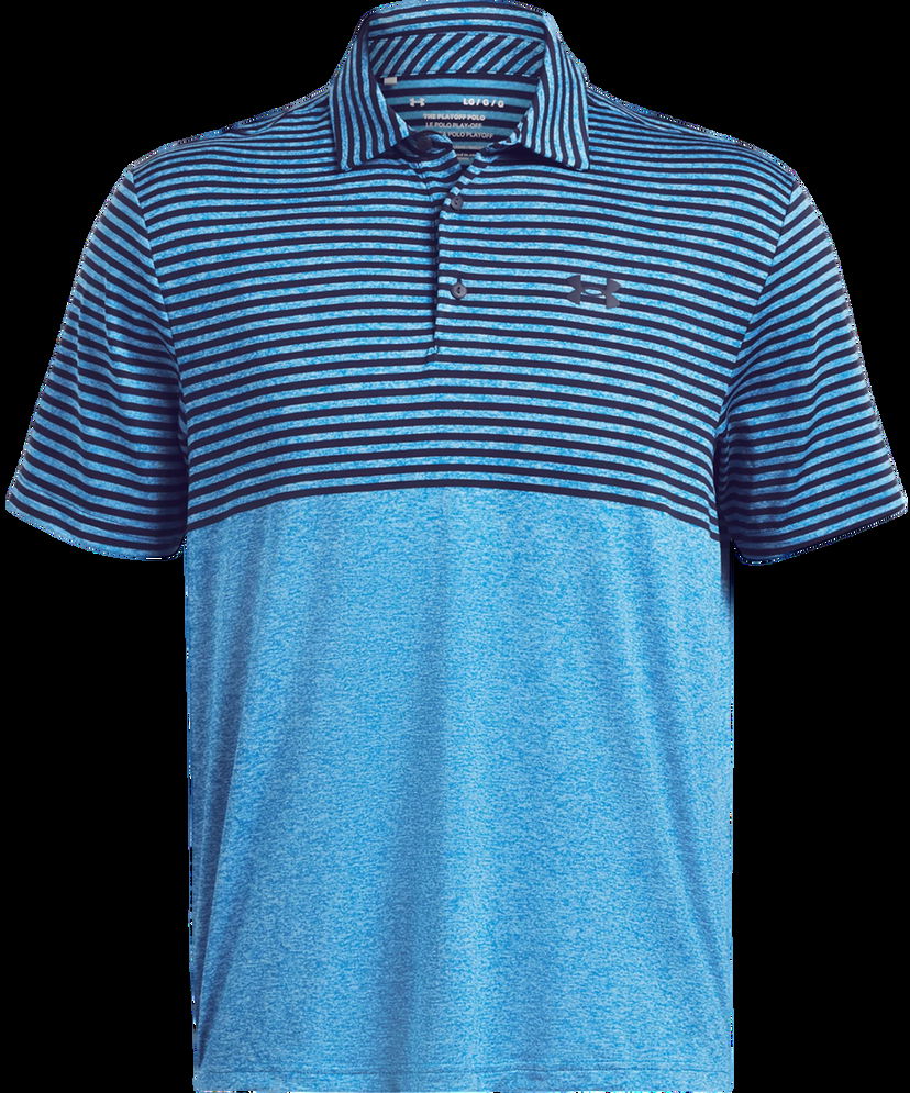 Поло тениска Under Armour Playoff 3.0 Stripe Polo Синьо | 1378676-407