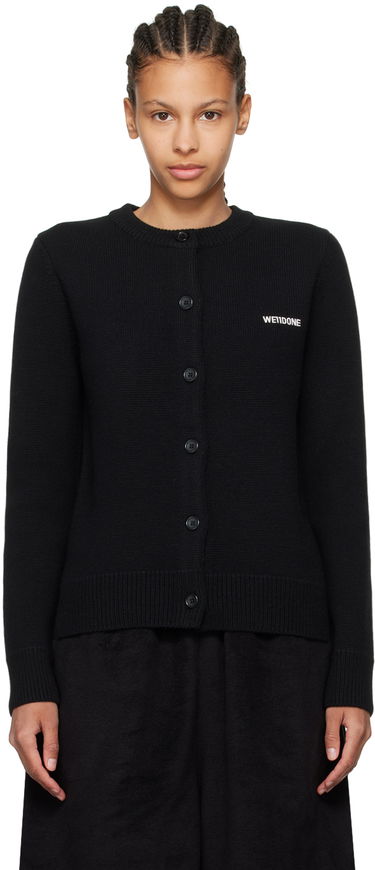 Пуловер We11done Embroidered Cardigan Черно | WD-KC2-24-602-W-BK, 0