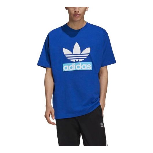 Тениска adidas Originals Loose Fit Logo T-Shirt Синьо | H16237, 0