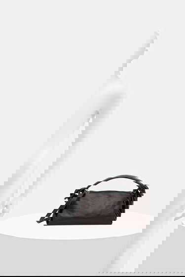Дамска чанта KENZO Kenzo Knotted Leather Shoulder Bag Кафяво | FE62SA818L01, 5