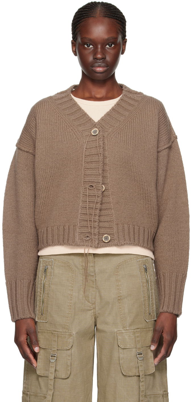 Пуловер Acne Studios Loose Thread Cardigan Кафяво | A60511-, 0