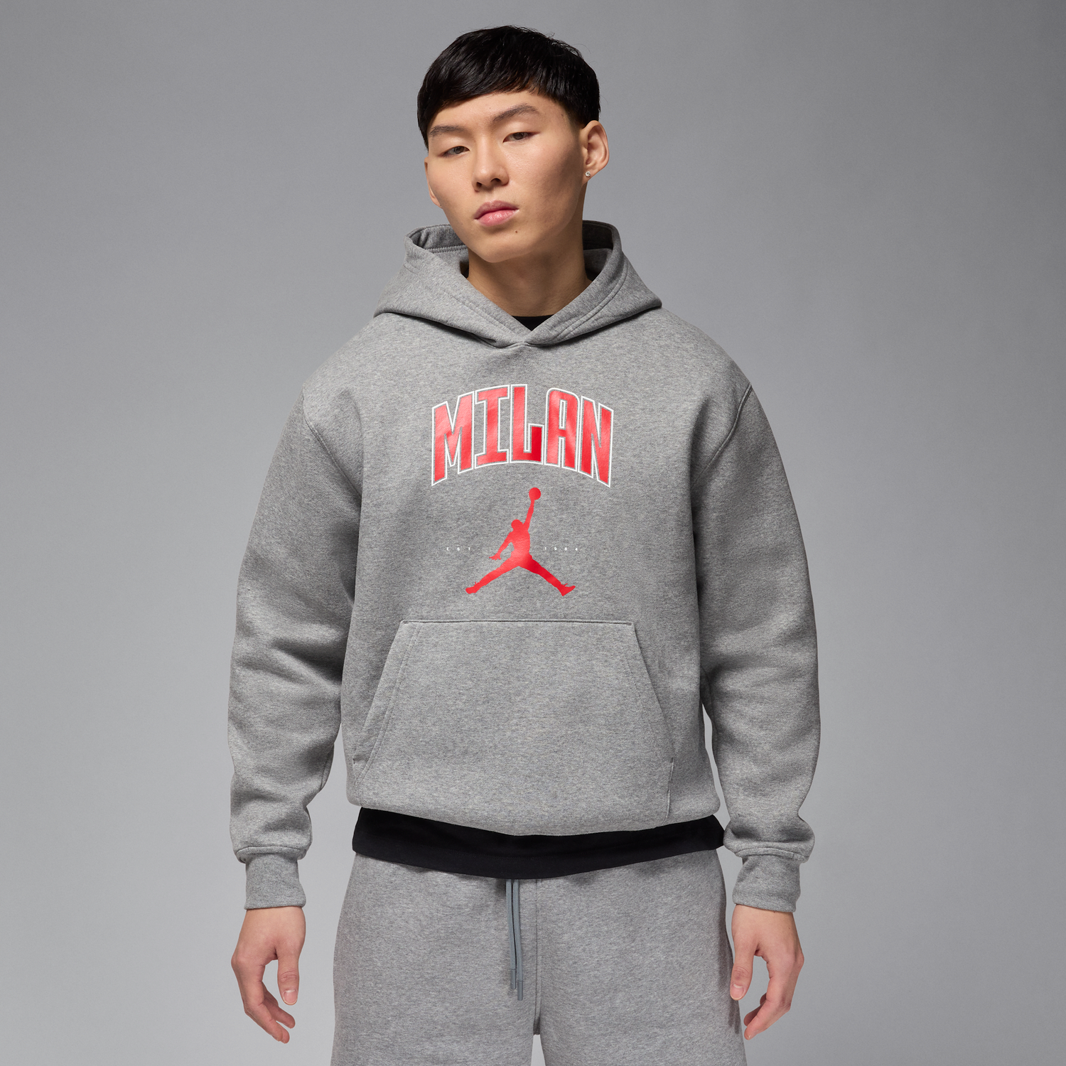 Суитчър Jordan Jordan Milan Fleece Hoodie Сиво | HQ0442-091, 1
