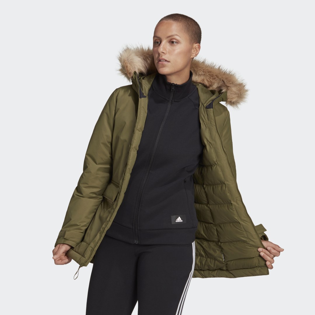 Парка adidas Originals Utilitas Hooded Parka Зелено | GT1692, 0