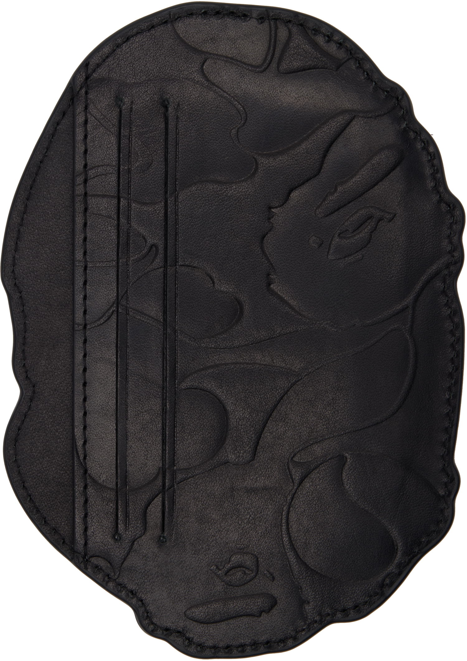 Ключодържатели BAPE A Bathing Ape Embossed Leather Card Holder Черно | 001SGL301012M, 1