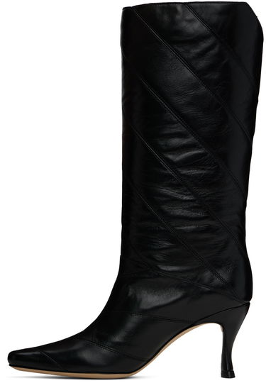 Облекло BY FAR BY FAR Steph Creased Leather Boots Черно | MWFBO061LL002BK001PL, 2