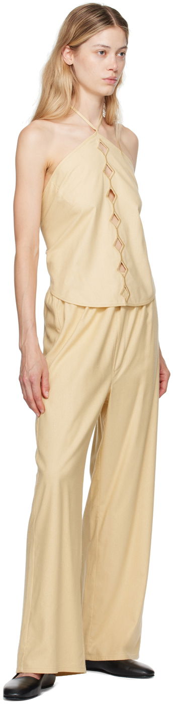 Потник Baserange Baserange Cessa Ligo Halter Neck Tank Top Бежово | TOCEL-WS-AU24, 3
