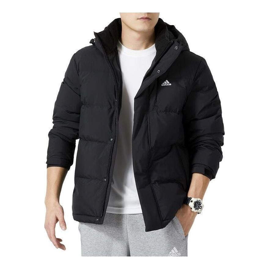 Пухо яке adidas Originals Padded Hooded Jacket Черно | IW0779, 0