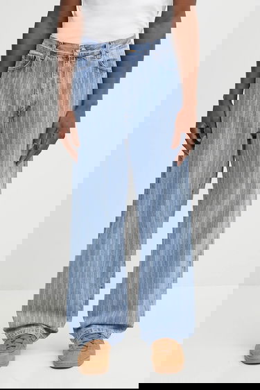 Дънки Carhartt WIP Rylan Wide Leg Striped Jeans Синьо | I035562.32H12, 0